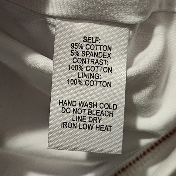 Lulus Womens Mini Dress White w/ Red Stripes Short Sleeve Crew Neck Size Small - Picture 12 of 12